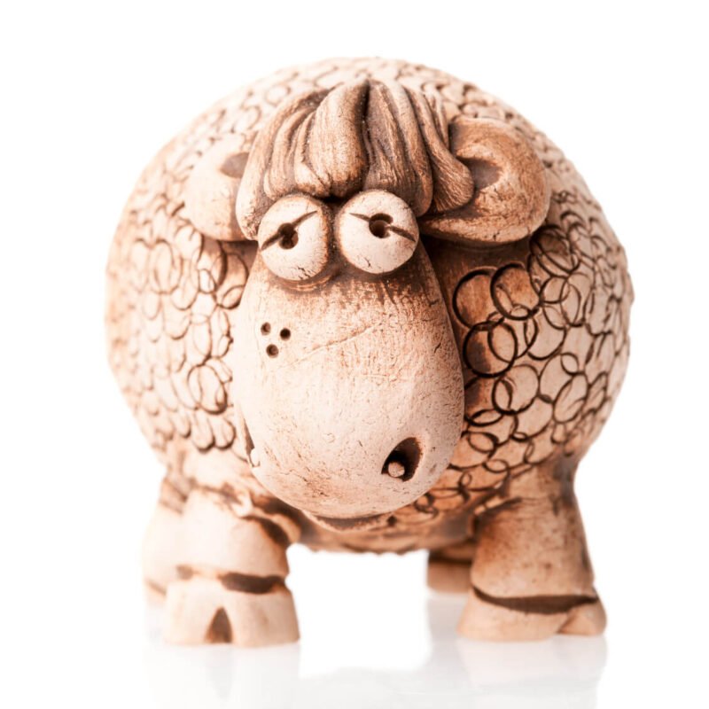 Brown Sheep Statuette